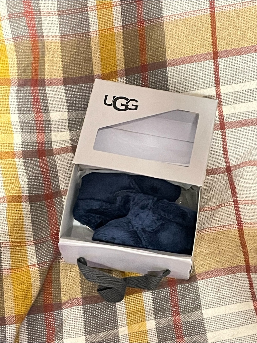UGG Navy Infant Bixbee Slip-On Booties